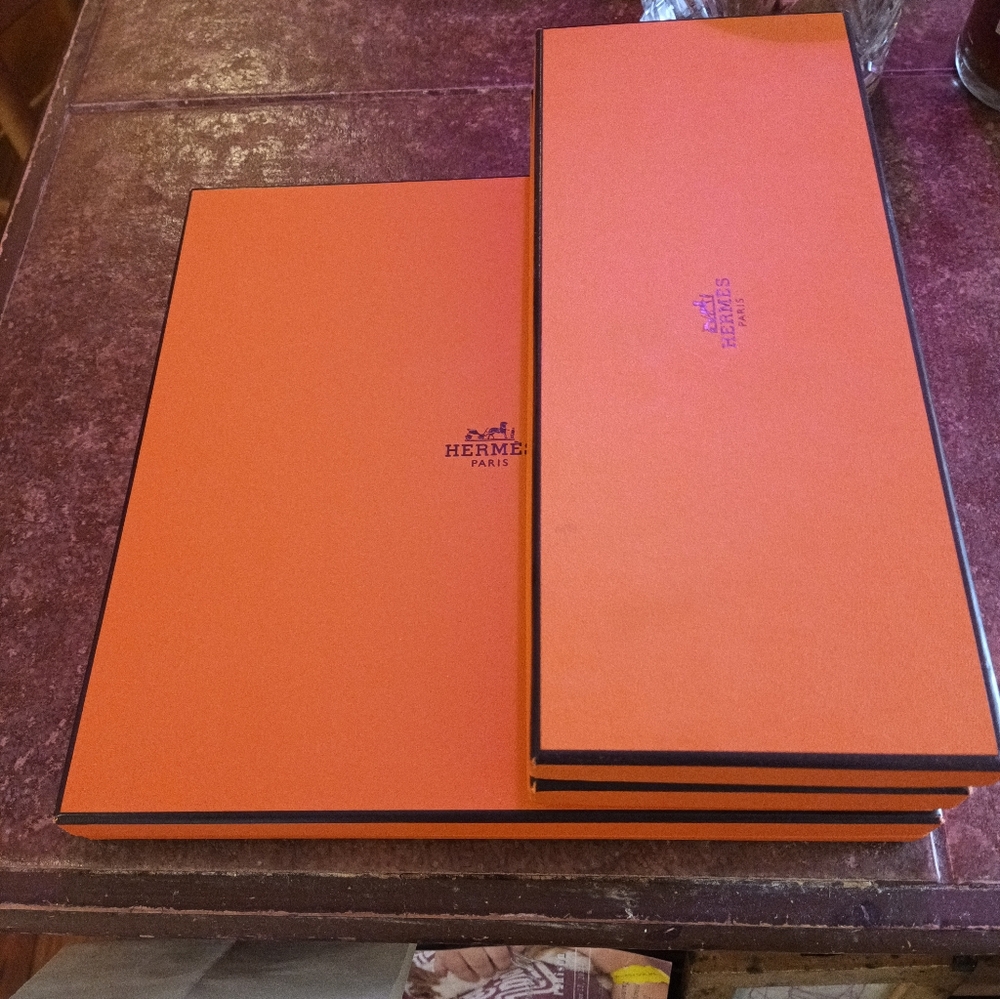 Lot of 3 empty Hermes boxes